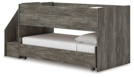 Frandern - Twin Over Twin Loft Bed - Gray