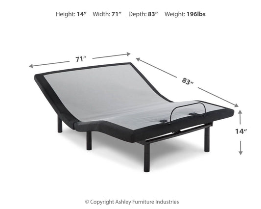 Head-Foot Model Best - Cal King Adjustable Base - Head, Neck & Foot - Black