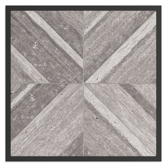 Beachcroft - Square End Table - Black / Light Gray