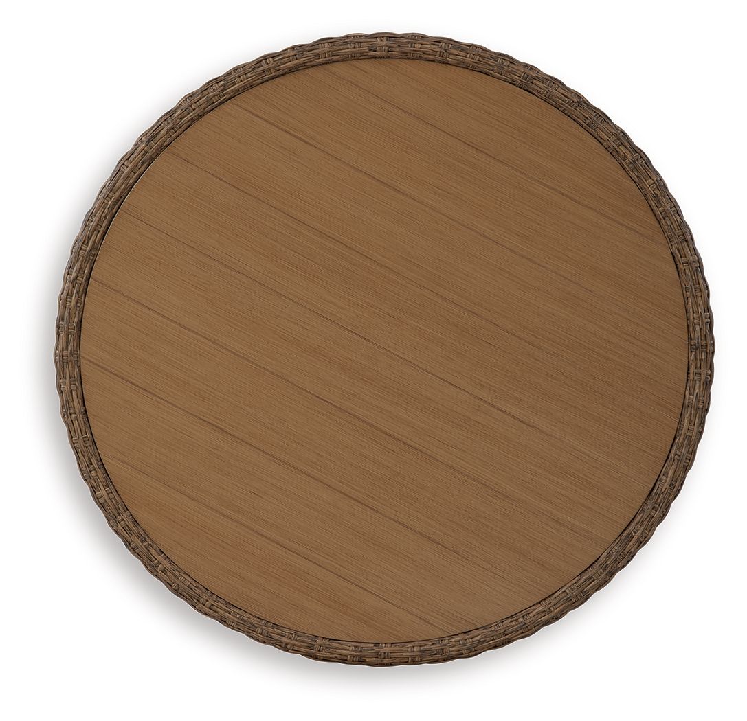 Double Point - Round Cocktail Table - Beige