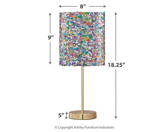 Maddy - Metal Table Lamp - Purple