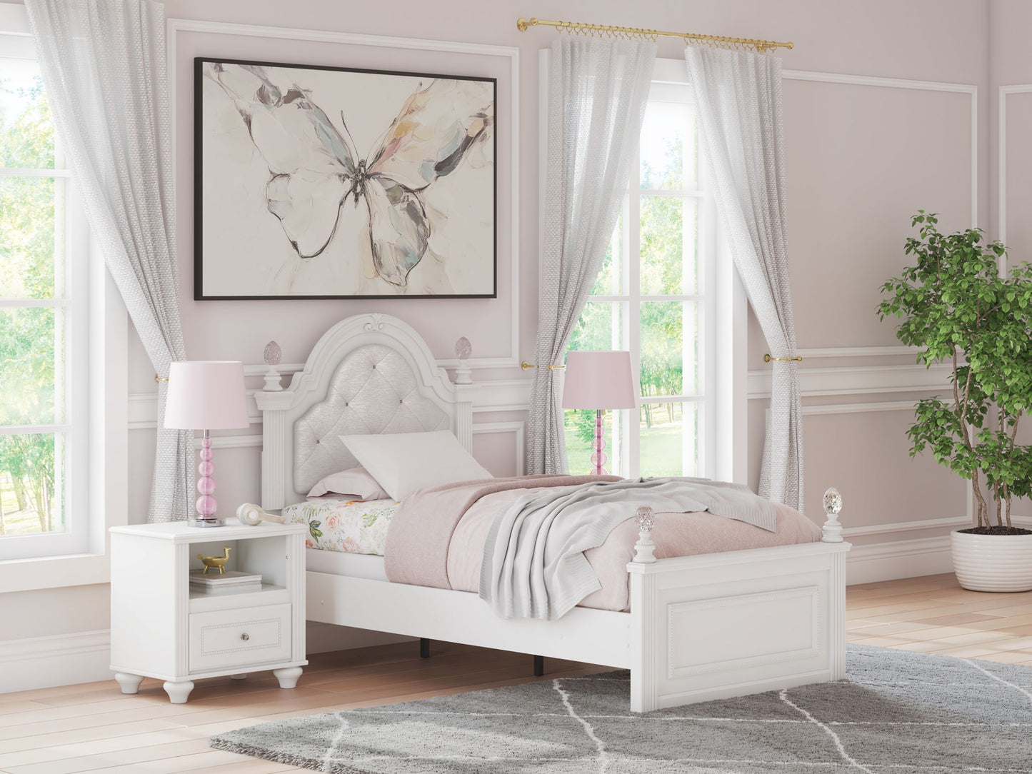 Kozlani - Upholstered Panel Bed