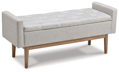 Briarson - Storage Bench - Beige / Brown