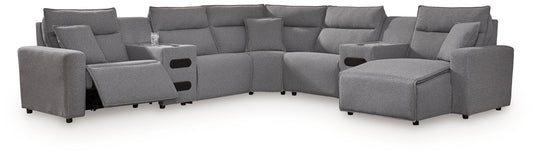 ModMax II - Salt And Pepper - Reclining Sectional