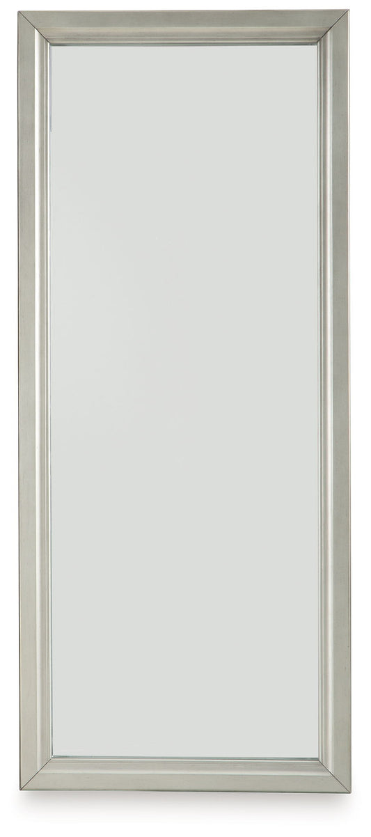 Evesen - Champagne - Floor Standing Mirror With Storage