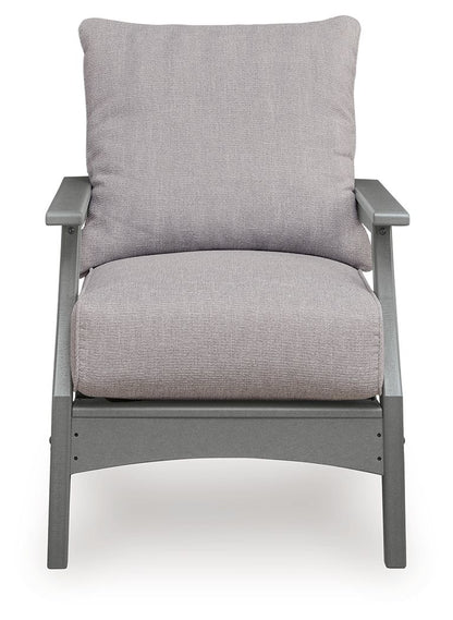 Cove Beach - Lounge Chair With Cushion (Set of 2) - Gray