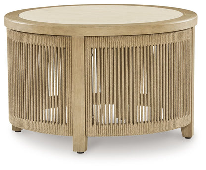 Spooners Cove - Round Cocktail Table - Beige