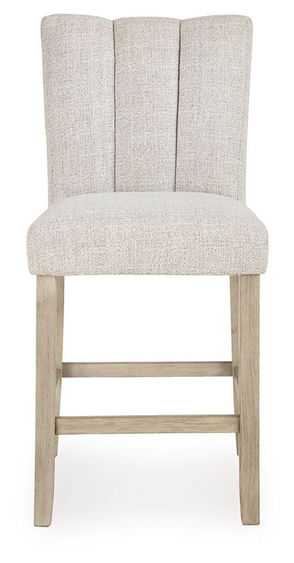Larawyn - Upholstered Barstool (Set of 2) - Bisque