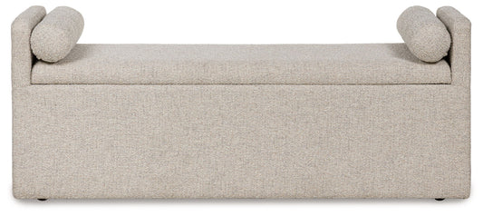 Galliden - Beige - Large Upholstered Dining Room Bench