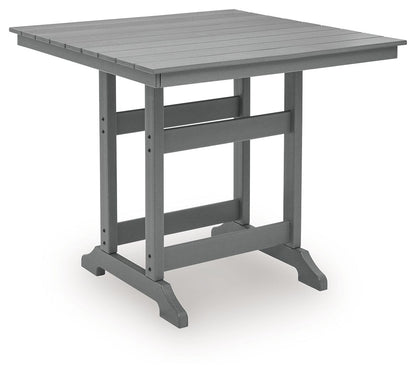 Sanctuary Beach - Square Counter Table With Umbrella Option - Dark Gray