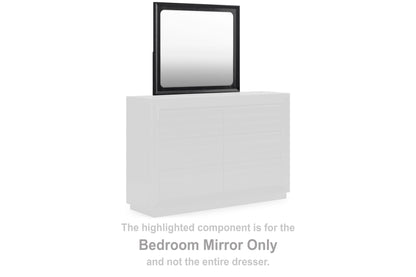 Londer - Black - Bedroom Mirror