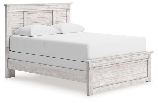 Makidern - Queen Panel Bed - Whitewash