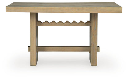 Lasinger - 5 Pc. - Counter Height Dining Table And 4 Barstools - Light Brown