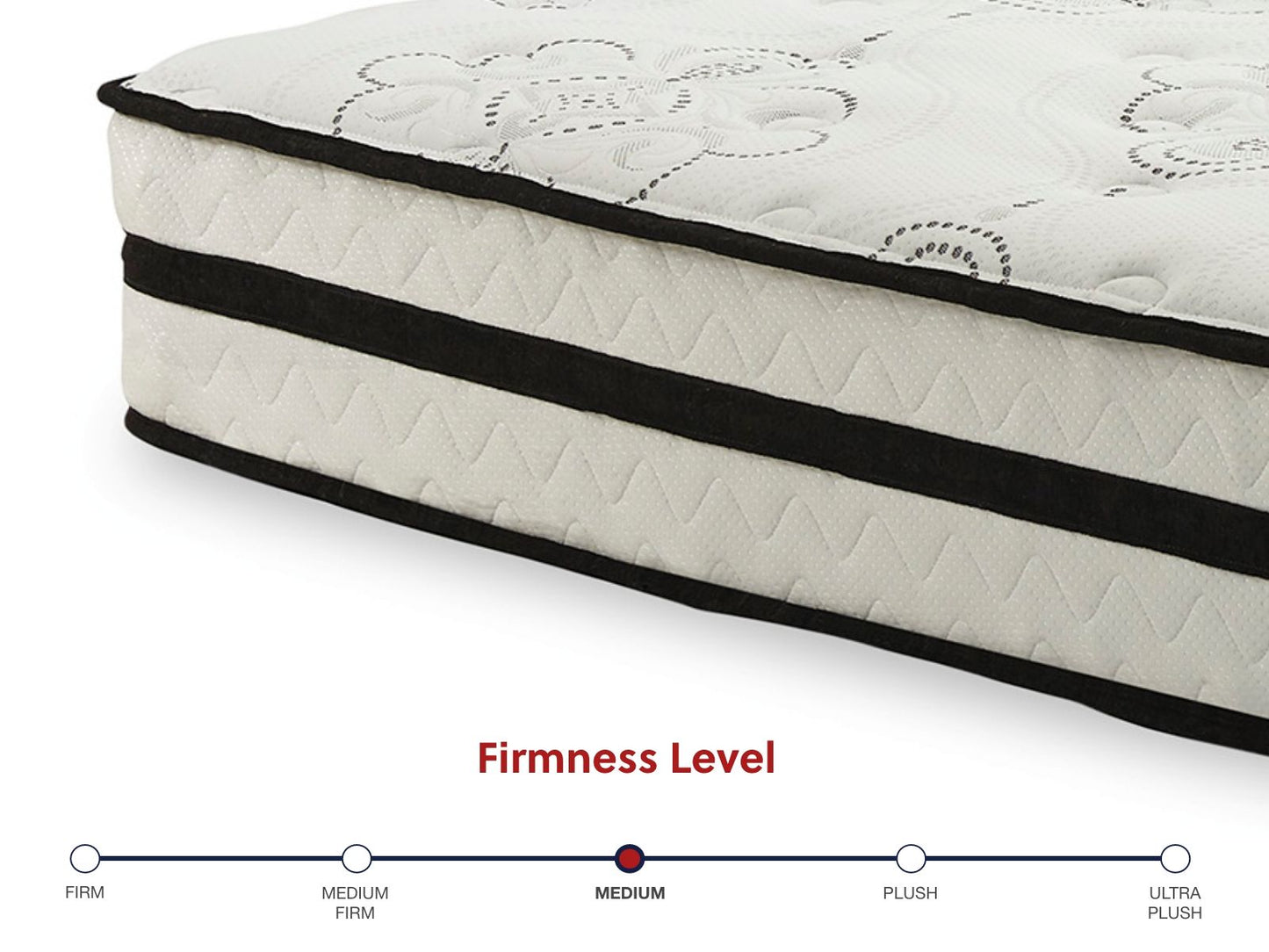 Chime 10 Inch Hybrid - White - 2 Pc. - Queen Mattress And Pillow