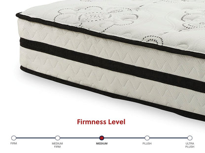 Chime 10 Inch Hybrid - White - 2 Pc. - Queen Mattress And Pillow