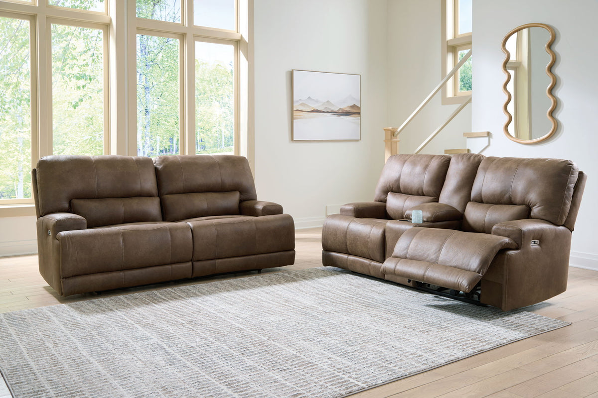 Beckley Place - 2 Pc. - Power Reclining Sofa And Loveseat - Earth