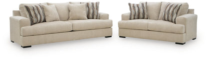 Lofwood - 2 Pc. - Sofa And Loveseat - Oatmeal