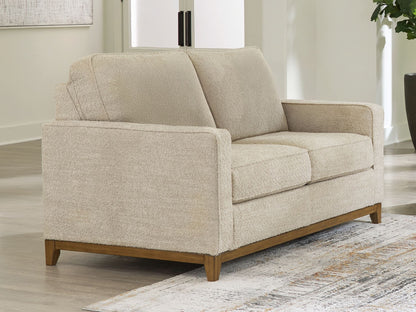 Arendale - Desert - Loveseat With Dark Cushions