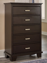 Load image into Gallery viewer, Covetown Twin Panel Bed with Mirrored Dresser, Chest and Nightstand
