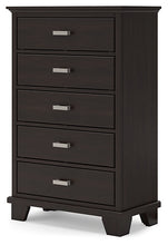 Load image into Gallery viewer, Covetown Twin Panel Bed with Mirrored Dresser and Chest
