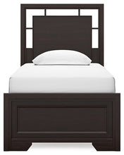 Load image into Gallery viewer, Covetown Twin Panel Bed with Nightstand
