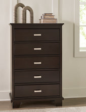 Load image into Gallery viewer, Covetown Full Panel Bed with Mirrored Dresser, Chest and Nightstand
