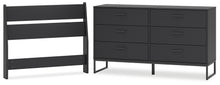 Load image into Gallery viewer, Socalle Twin Panel Headboard with Dresser
