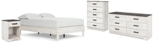 Load image into Gallery viewer, Shawburn Full Platform Bed with Dresser, Chest and Nightstand
