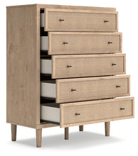 Load image into Gallery viewer, Cielden Full Panel Bed with Mirrored Dresser and Chest
