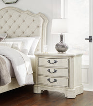 Load image into Gallery viewer, Arlendyne Queen Upholstered Bed with Mirrored Dresser, Chest and Nightstand
